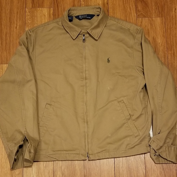 polo jacket brown